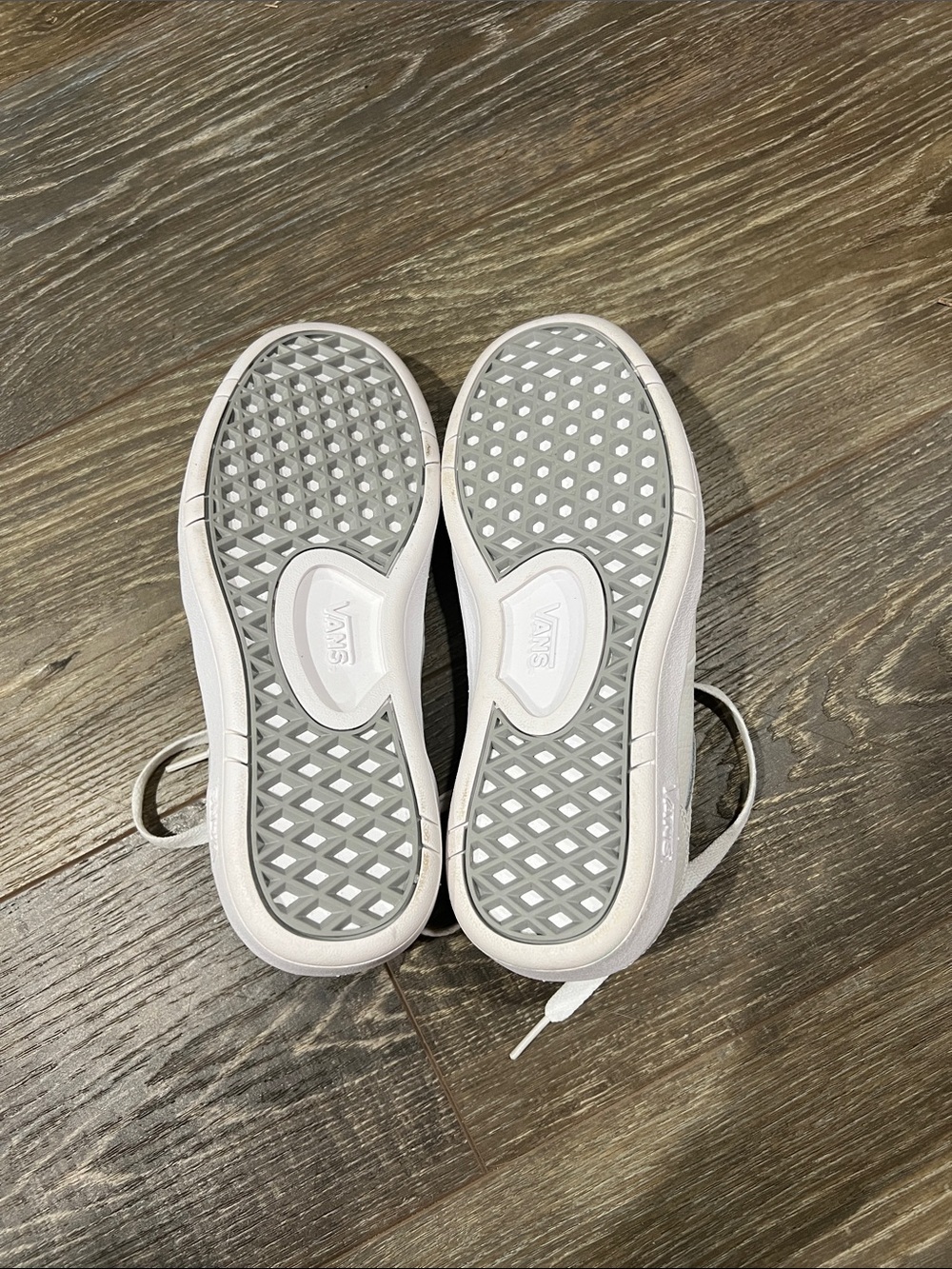 Vans White Low-Top Lace-Up Sneakers - Picture 3 of 3